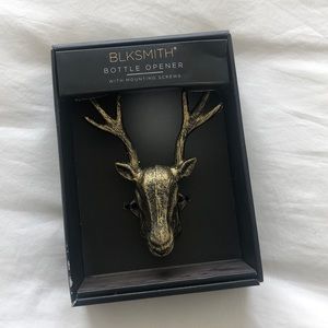 Cast Iron Deer Bottle Opener with Mounting Screws